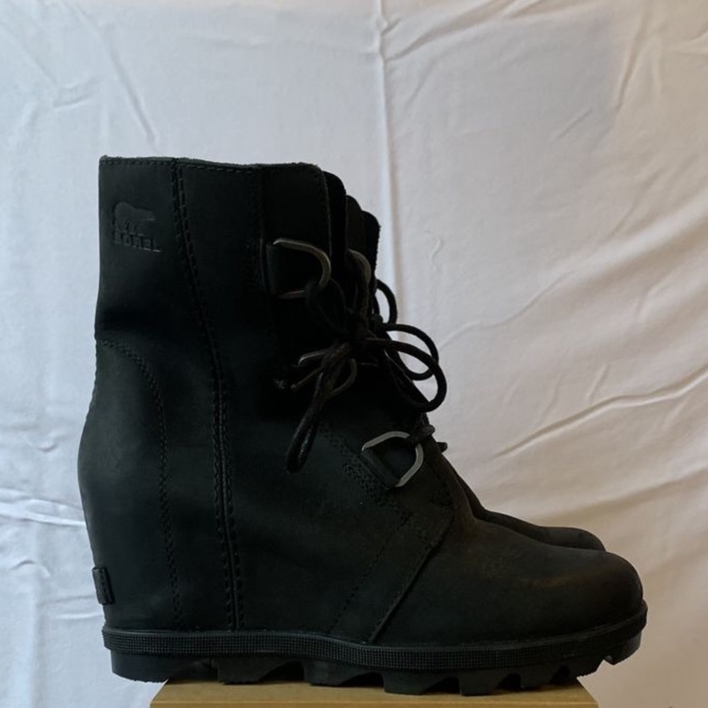 SOREL | Black Joan of Arctic Wedge Boot -WORN ONCE